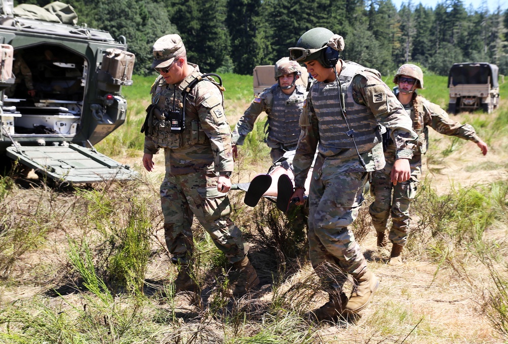181st Brigade Support Battalion take part in MEDEVAC exercise during Annual Training