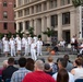 U.S. Navy Band Sea Chanters Chorus performs at the U.S. Navy Memorial Plaza