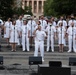 U.S. Navy Band Sea Chanters Chorus performs at the U.S. Navy Memorial Plaza