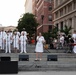 U.S. Navy Band Sea Chanters Chorus performs at the U.S. Navy Memorial Plaza