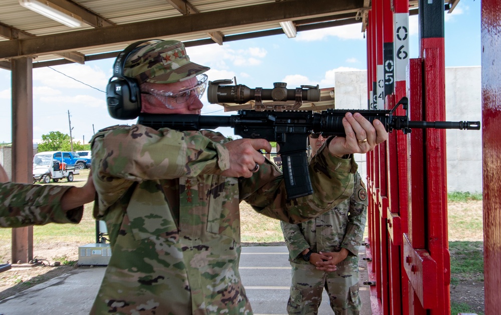 Gen. Duke K. Richardson visits AFIMSC