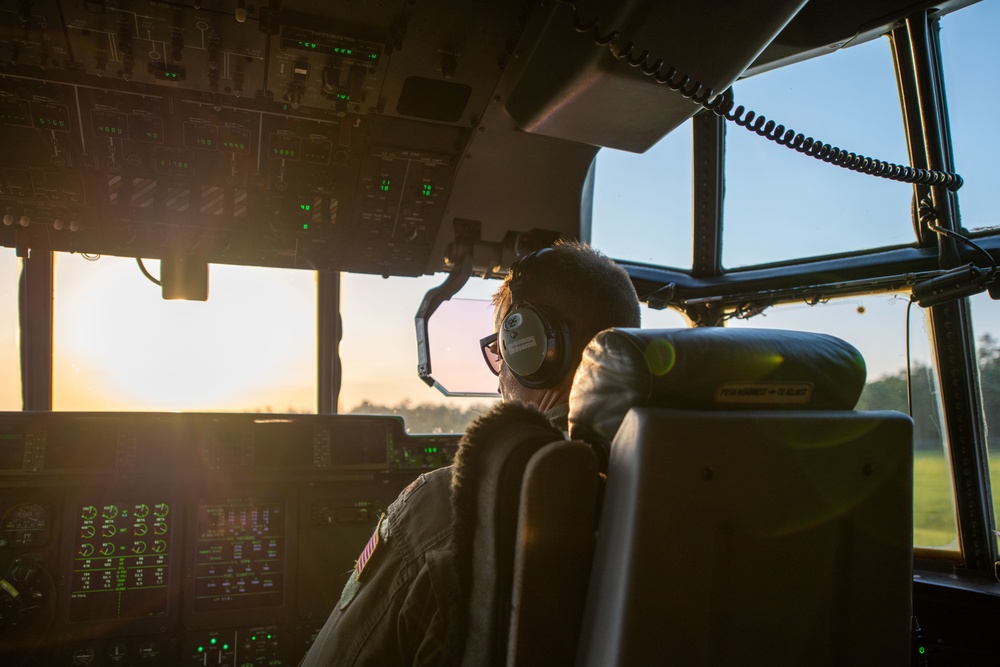 815th Airlift Squadron night training