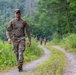 Maj. James Fink walks off the rifle range