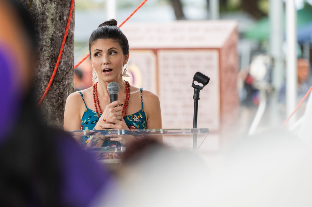 Guam unveils a Gold Star Families Memorial Monument