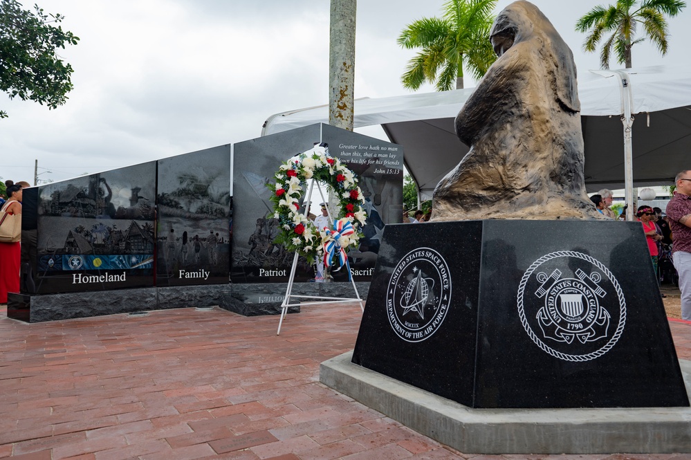 Guam unveils a Gold Star Families Memorial Monument