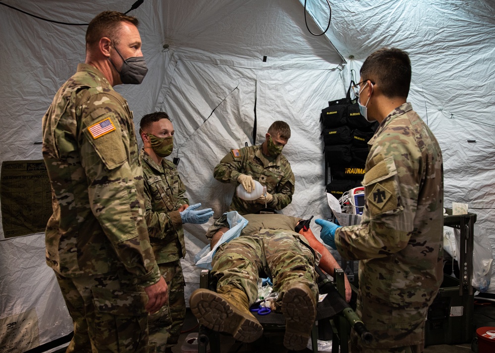 Soldiers from 700 Brigade Support Battalion conduct annual training at the Sustainment Training Center