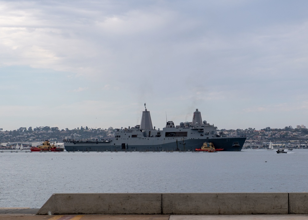 USS Portland (LPD 27) Returns to San Diego During RIMPAC 2022 Southern California