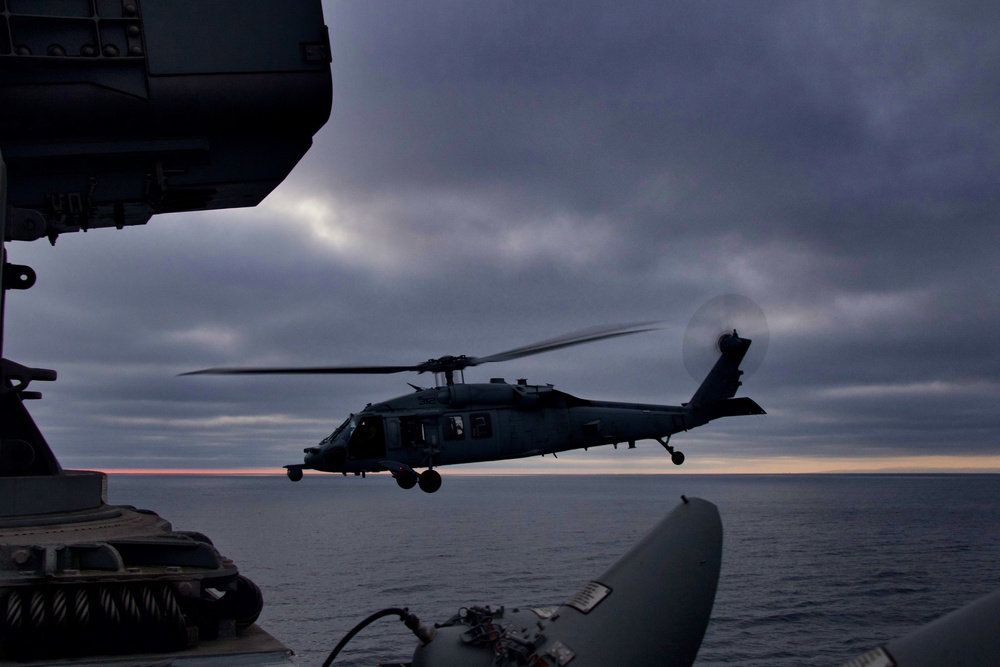 USS Portland (LPD 27) DLQ Flight Operations During RIMPAC 2022 Southern California