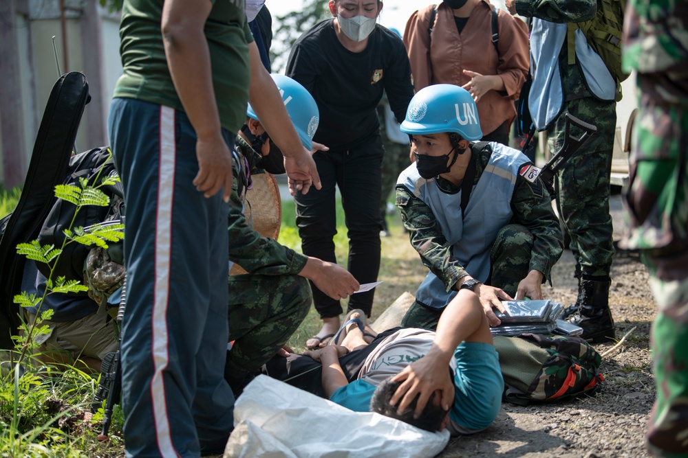 Royal Thai Army Train UN Aid Assistance