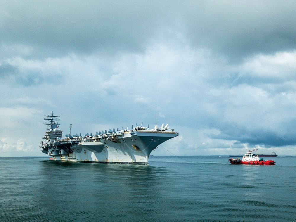 USS Ronald Reagan Visits Singapore