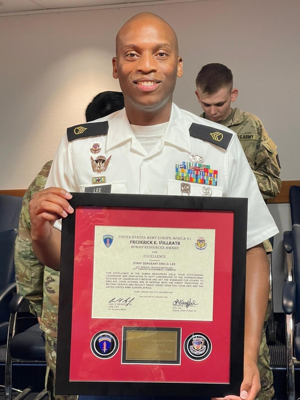 21st TSC Soldier recognized for quality service and leadership