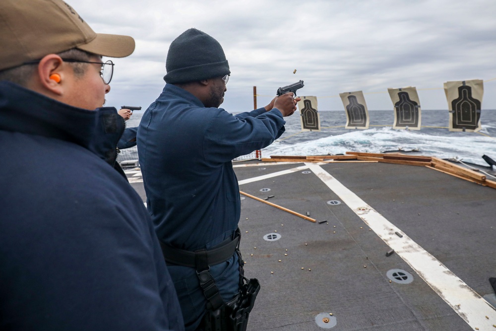 Gun Shoot on Benfold