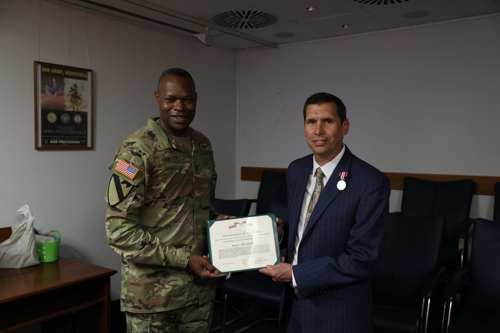 Mr. Rick L. Tillotson awarded Superior Civilian Service Medal