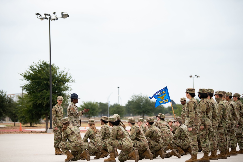 331st Training Squadron Practices Drill