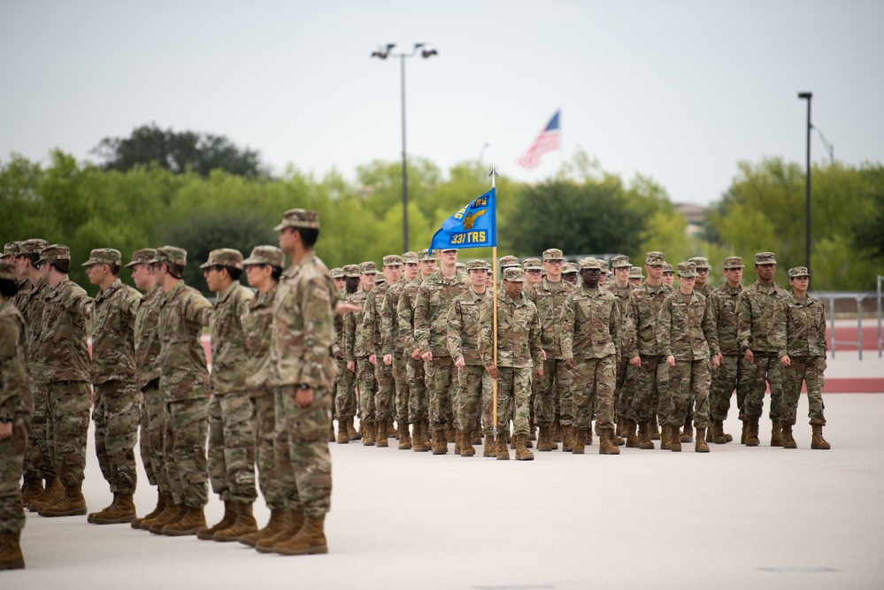 331st Training Squadron Practices Drill