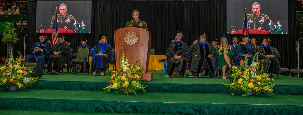 USSPACECOM Commander delivers commencement addresses Business Graduates Speech