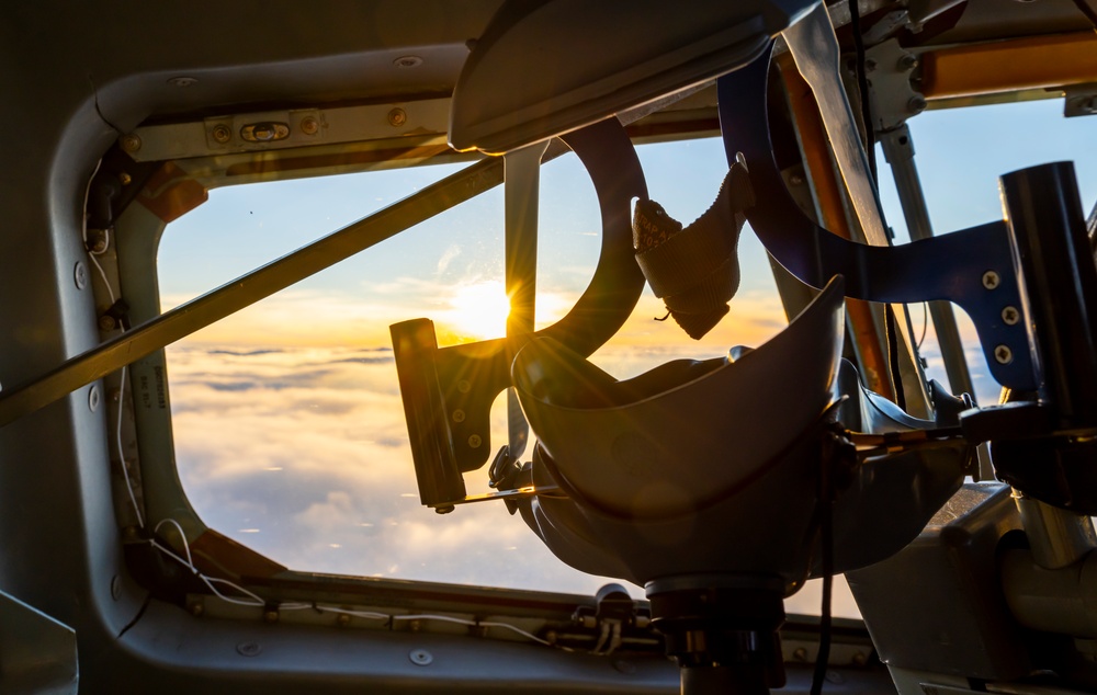 100th ARW flies with the 352nd SOW at sundown