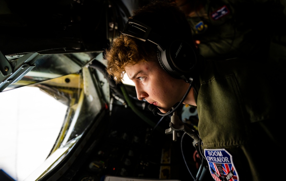 100th ARW flies with the 352nd SOW at sundown