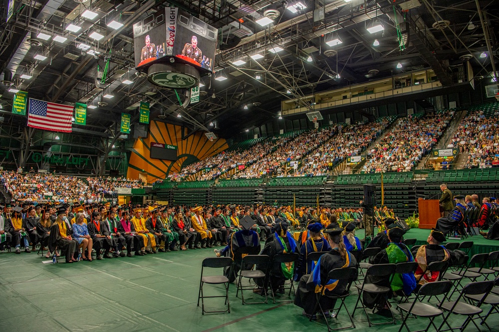 USSPACECOM Commander delivers commencement address at alma Mater Walter Scott, Jr. College of Engineering