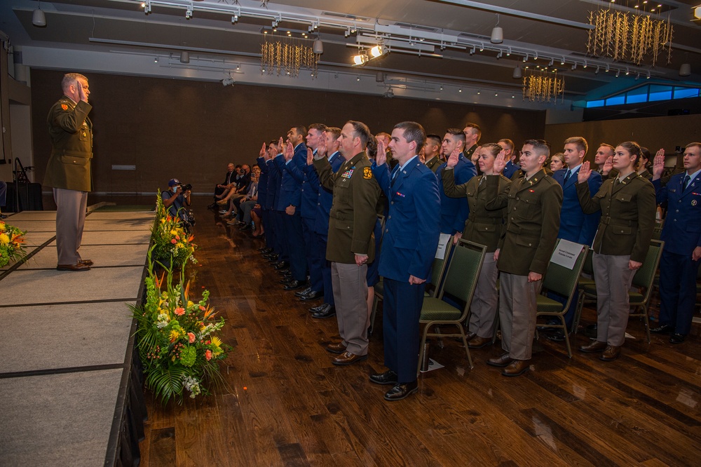 USSPACECOM Commander administers oath at CSU Commissioning