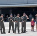 Awaiting the arrival of the &quot;Fini-Flight&quot; of Lt. Col. Charles Steffens, II and Chief Master Sgt. Todd Houchens
