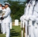 Military Funeral Honors with Funeral Escort Are Conducted for U.S. Navy Chief Pharmacist's Mate James Cheshire in Section 62