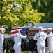 Military Funeral Honors with Funeral Escort Are Conducted for U.S. Navy Chief Pharmacist's Mate James Cheshire in Section 62