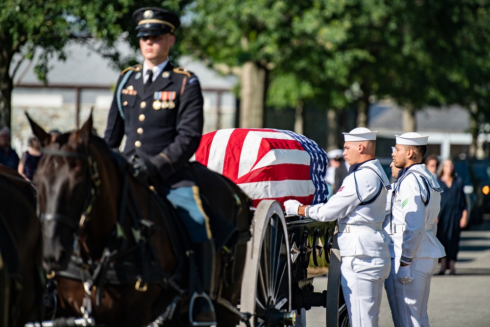 Military Funeral Honors with Funeral Escort Are Conducted for U.S. Navy Chief Pharmacist's Mate James Cheshire in Section 62