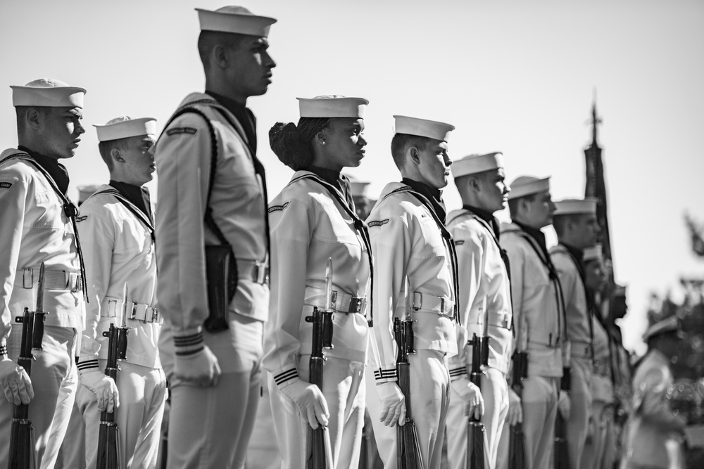 Military Funeral Honors with Funeral Escort Are Conducted for U.S. Navy Chief Pharmacist's Mate James Cheshire in Section 62