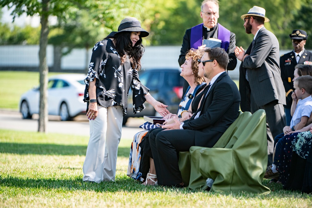 Military Funeral Honors with Funeral Escort Are Conducted for U.S. Navy Chief Pharmacist's Mate James Cheshire in Section 62