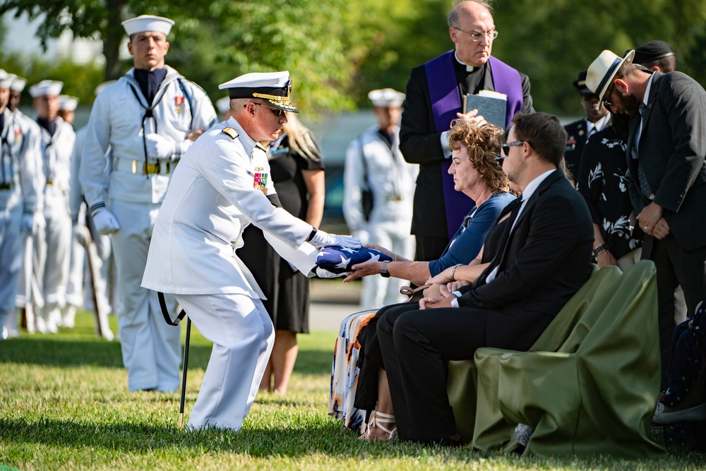 Military Funeral Honors with Funeral Escort Are Conducted for U.S. Navy Chief Pharmacist's Mate James Cheshire in Section 62