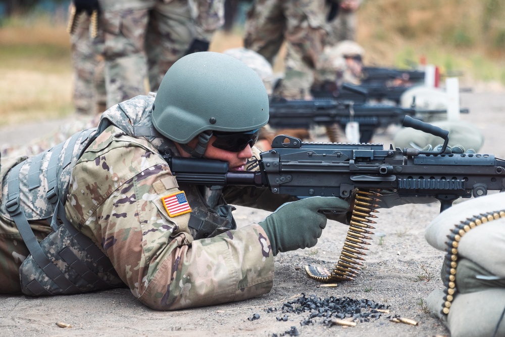 181st Brigade Support Battalion conducts M249 Range Operations