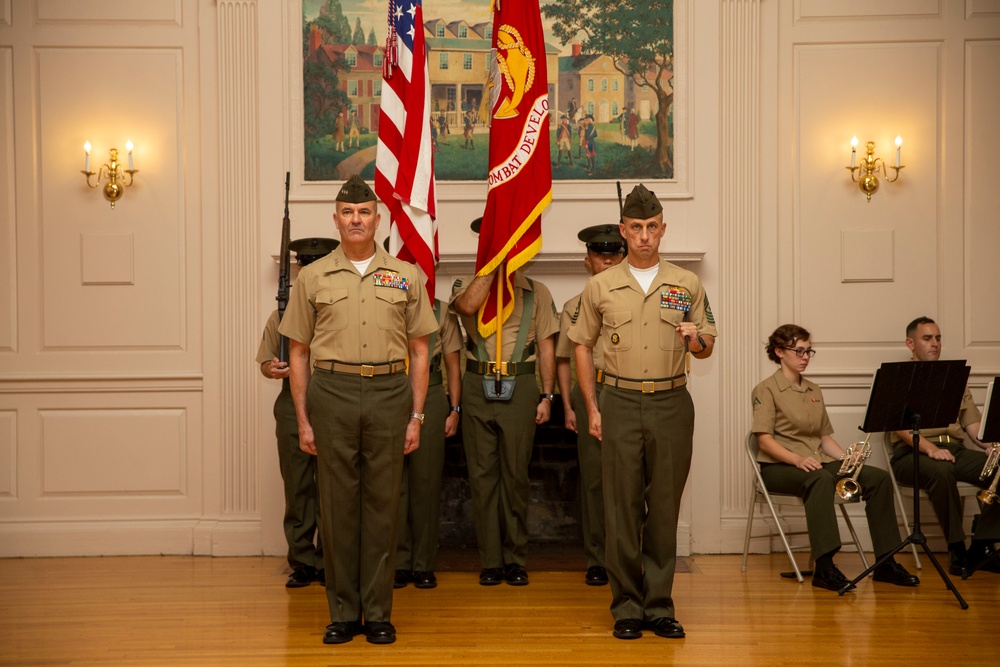 Marine Corps Combat Development Command Sergeant Major Appointment Ceremony