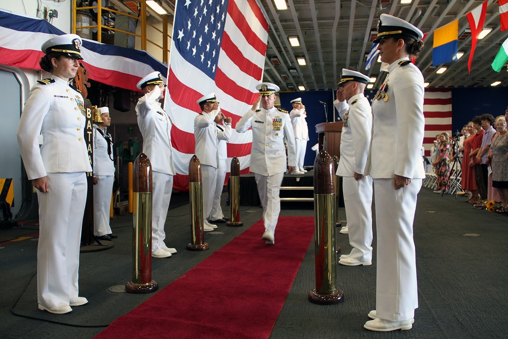 NAVFAC Mid-Atlantic holds Change of Command Ceremony aboard USS Bataan (LHD 5)
