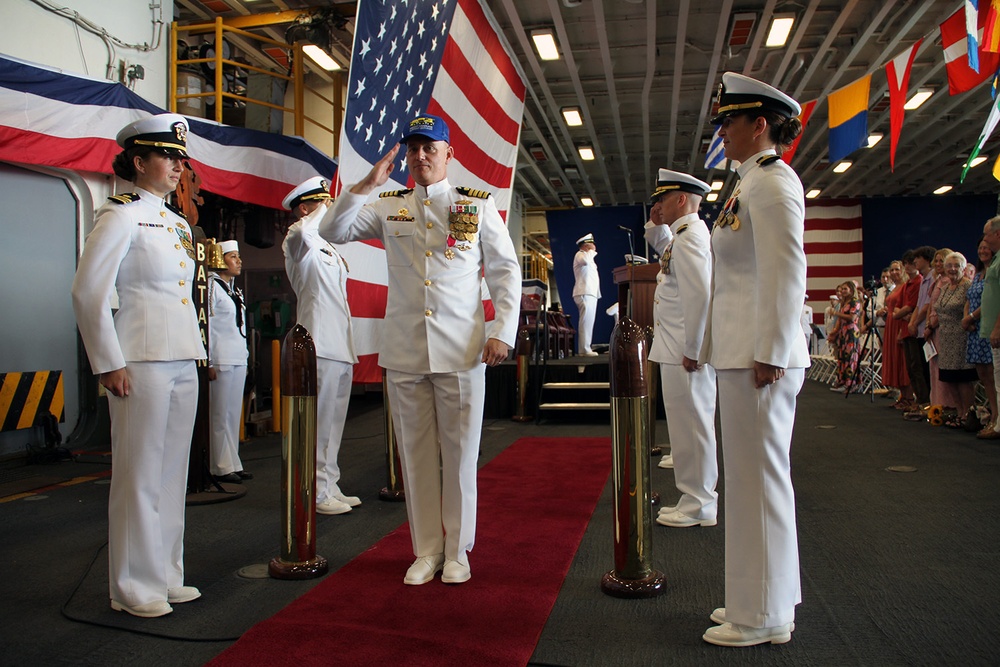 NAVFAC Mid-Atlantic holds Change of Command Ceremony aboard USS Bataan (LHD 5)