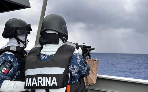 Mexican Navy Artillery Exercise During RIMPAC 2022
