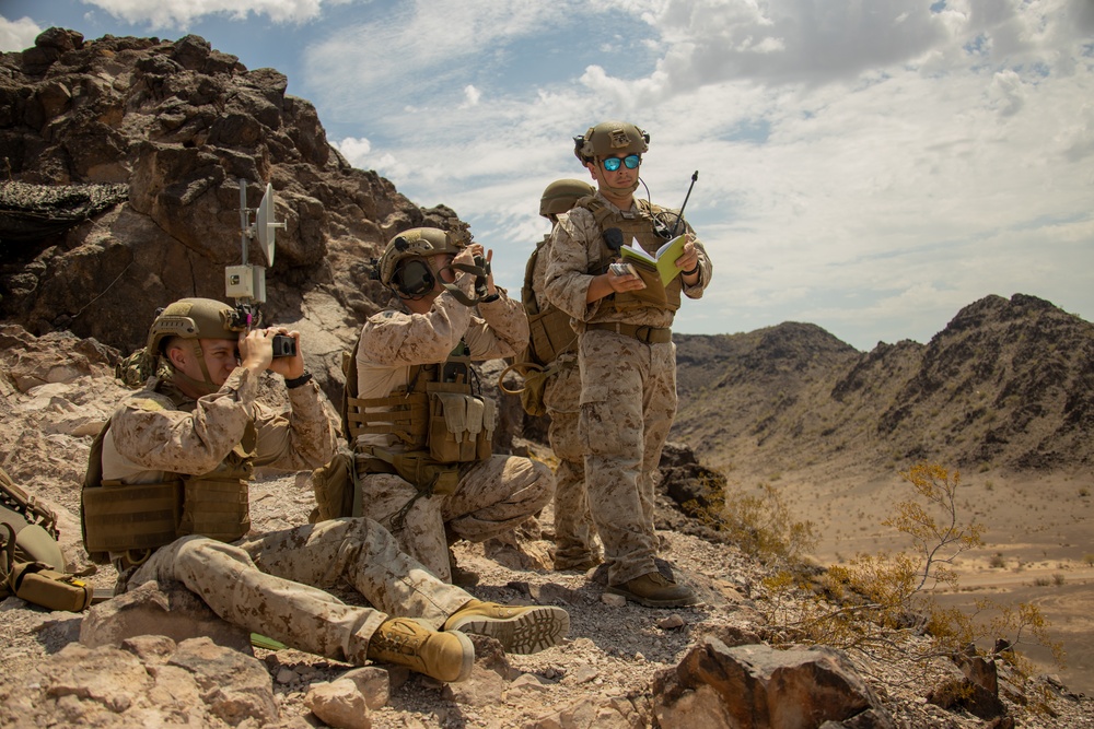 1st ANGLICO live fire close air support exercise with British soldiers