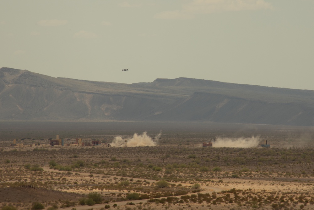 1st ANGLICO live fire close air support exercise with British soldiers