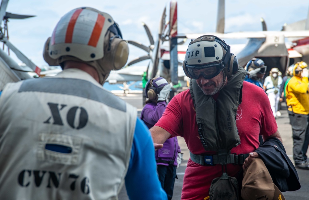 USS Ronald Reagan (CVN 76) hosts U.S., Italy, and Ukraine ambassadors