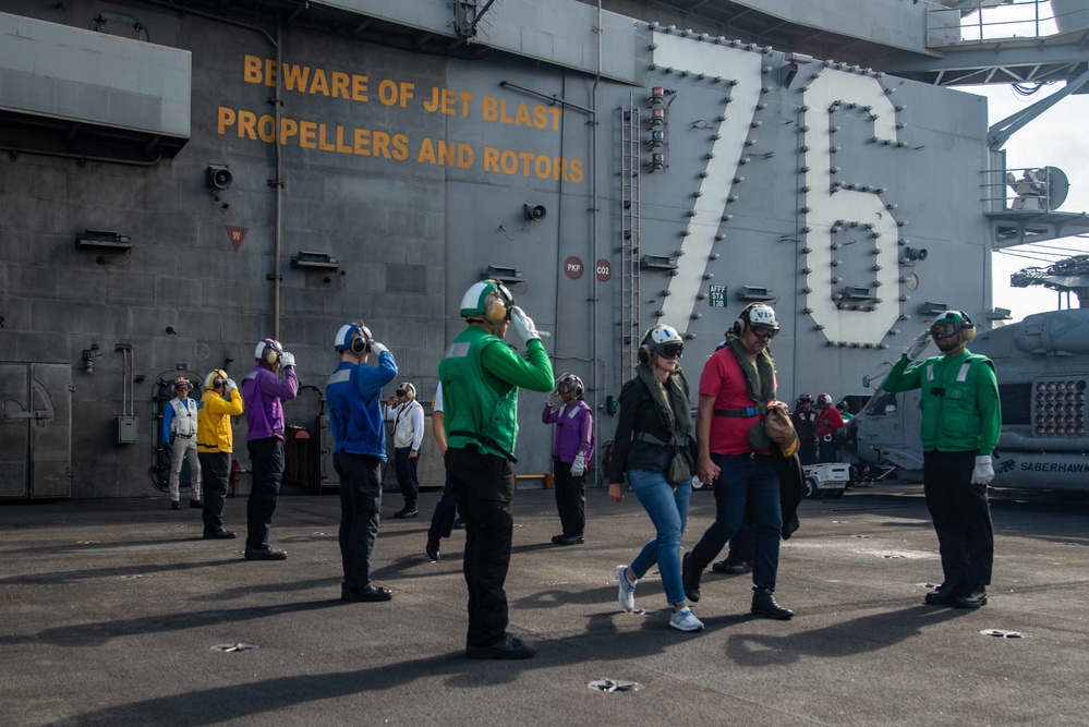 USS Ronald Reagan (CVN 76) hosts U.S., Italy, and Ukraine ambassadors