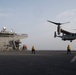 USMC MV-22 lands on USSHWW