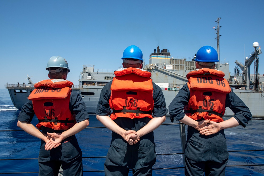 The USS Bainbridge is on a scheduled deployment in the U.S. Naval Forces Europe area of operations, employed by U.S. Sixth Fleet to defend U.S., Allied and Partner interests.