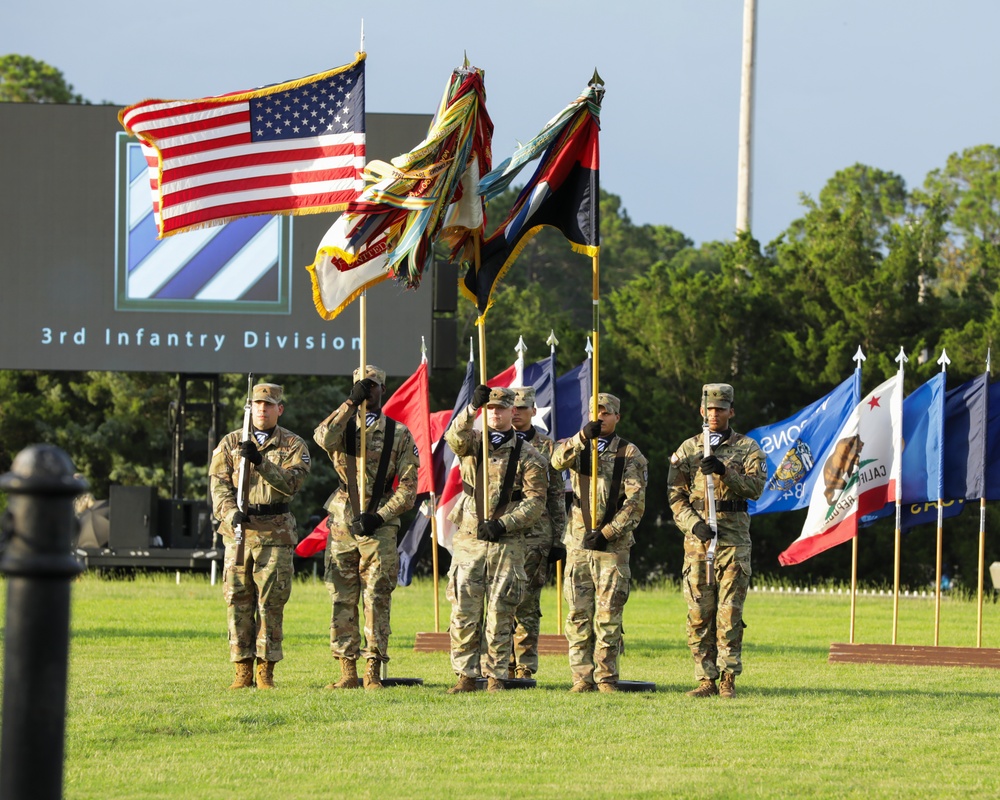 The 3rd Infantry Division hosts Twilight Tattoo