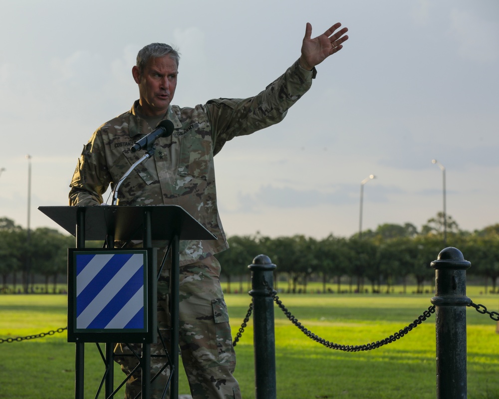 The 3rd Infantry Division hosts Twilight Tattoo