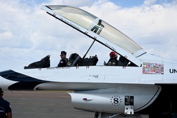 USAF Thunderbirds recognize Hometown Hero with Flight at Montana’s Military Open House “Flight Over the Falls”