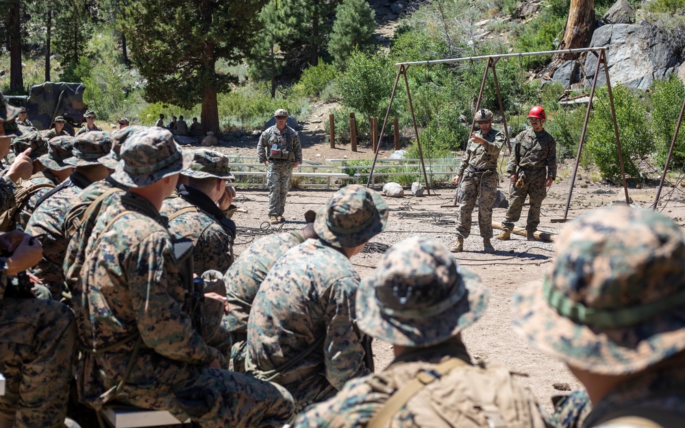 Practice Makes Perfect | U.S. Marines with 1st Battalion, 24th Marine Regiment practice rope rappelling drills at Mountain Warfare Training Center