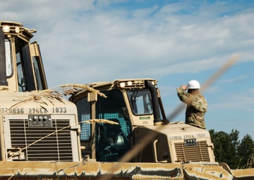 1033rd Engineer Support Company Conducts Obstacle Breeching exercise