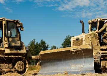 1033rd Engineer Support Company Conducts Obstacle Breeching exercise