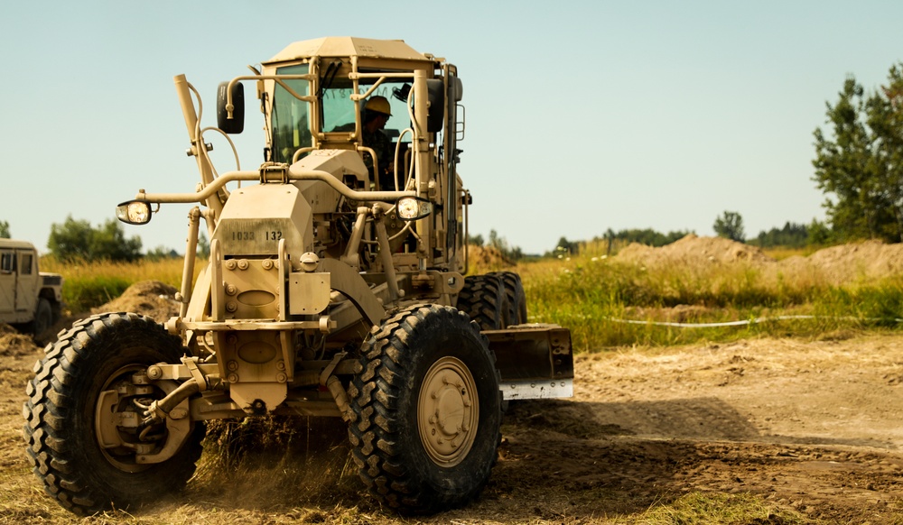 1033rd Engineer Support Company Conducts Obstacle Breeching exercise