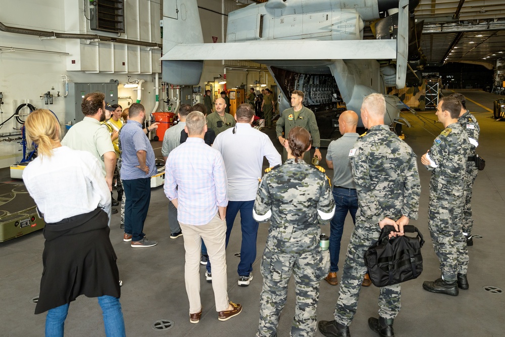 U.S. Congress members visit HMAS Canberra